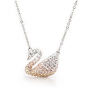 SWAROVSKI 施华洛世奇 Iconic Swan 5215034 大号渐变天鹅项链 409元包税包邮