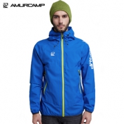 Amurcamp 1.5万透湿1万防水 男防暴雨级跑步冲锋衣 199元包邮 正价499元