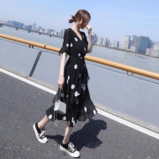 Anyshion安尼纯 女士波点连衣裙