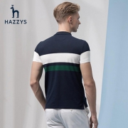 Hazzys 哈吉斯 ASTZE08BE44 t恤男短袖男士POLO衫