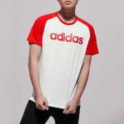 adidas休闲短袖男 DW7919 白 下单价109限时抢购