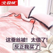 北极绒 夏季桑蚕丝空调被 全尺寸 58元包邮
