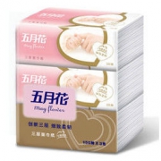 五月花(May Flower) 抽纸 妇婴 3层150抽 面巾纸*3包（中规格） 7.9元