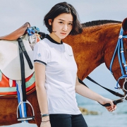 探路者POLO短袖T恤女 春夏户外女快干舒爽POLO短袖T恤TAJG82834