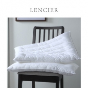 LENCIER 兰叙 桑吉 全棉家用高弹条纹枕芯69元包邮（需用券）