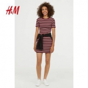 5日0点：H＆M DIVIDED HM0639845 女装修身短袖连衣裙