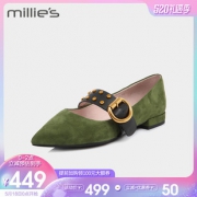 ￥499包邮 millie's 妙丽 06813AQ8 女款玛丽珍鞋