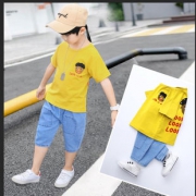 两件套 儿童纯棉短袖牛仔裤套装 券后￥25.9