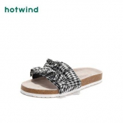 1日0点狂欢价：hotwind 热风 H60W9219 女士格子拖鞋