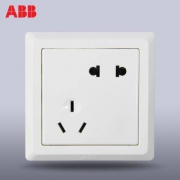 ABB德逸雅白色开关五孔插座 *17件