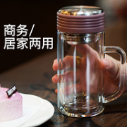 可承受-30°~120°c温差：哈尔斯 双层玻璃杯 400ml
