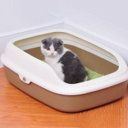 派可为 敞开式猫砂盆  清洁除味防落砂
