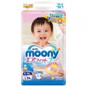 moony 尤妮佳 婴儿纸尿裤 L54片 *4件