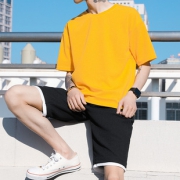短袖t恤男两件套嘻哈韩版潮流学生套装 券后￥99