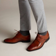 限US9码，Clarks 其乐 Gilman Mode 男士真皮德比鞋 Prime会员免费直邮含税