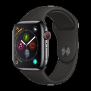 Apple 苹果 Apple Watch Series 4 智能手表 (深空灰铝金属、GPS+蜂窝网络、40mm、黑色运动表带) 3058元包邮