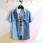 夏季短袖衬衫男港风潮衬衣男 券后￥99