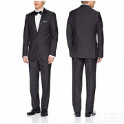 1.9折！限42L码，Calvin Klein 卡尔文·克莱恩 Mac 男士全羊毛修身西装含裤套装 Prime会员免费直邮含税