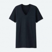 UNIQLO 优衣库 400218 HEATTECH 男士V领T恤