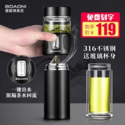 德国 博奥尼 高档茶水分离 玻璃杯 450ml 69元包邮 平常119元
