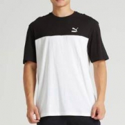 18日0点：PUMA 彪马 Retro 576380 男子拼色短袖T恤