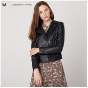 ANDREW MARC 女士修身真皮皮衣*2 1644.3元包邮（双重优惠，合822.15元/件）