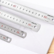deli 得力 不锈钢直尺 15cm 2元包邮（需用券）