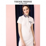 TEENIE WEENIE 维尼熊 POLO领直筒连衣裙 *3件