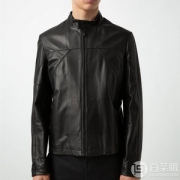 3.5折！多尺码，HUGO Hugo Boss 雨果·博斯 Lutger 男士修身山羊皮夹克 Prime会员免费直邮含税