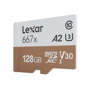 Lexar 雷克沙 667x microSDXC A2 UHS-I U3 TF存储卡 128GB 89.9元包邮（需用券）