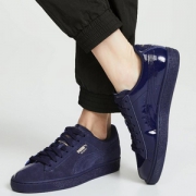 限尺码，PUMA 彪马 Basket Classic Lunarglow 女士麂皮橡胶底休闲板鞋，Prime会员凑单免费直邮含税