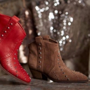Sam Edelman 女士Brian铆钉真皮短靴 3色