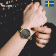 瑞典时尚品牌，Mockberg 新款 MO101 简约皮带时装手表