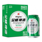 雪花旗下 金威啤酒 超爽啤酒 8度 330mlx24听 x2件
