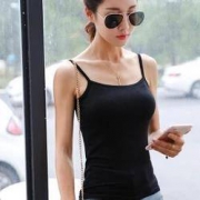 移动专享：卿言 女士吊带背心 黑色 均码