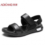 AOKANG 奥康 183730090 男士真皮罗马凉鞋*2件