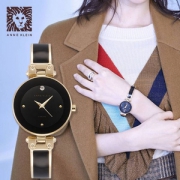 Anne Klein 安妮·克莱因 AK/1980BKGB 女士goldtone镶钻手表 Prime会员免费直邮无税