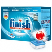 波兰进口 Finish 亮碟  classic 洗碗机专用洗涤块 30块x6盒