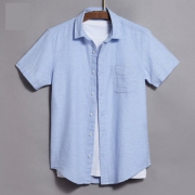 VANCL 凡客诚品 1093821 男士麻棉短袖衬衫 69元包邮（需用券）