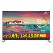 京东PLUS会员：KONKA 康佳 LED49X8S 49英寸 4K 液晶电视 1939元包邮（需用券）