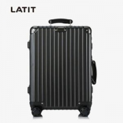 LATIT8953K商务铝框拉杆箱20寸黑色+凑单品