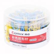 Comix齐心EB305彩色回形针160枚/桶*5件