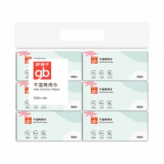 京东PLUS会员：gb 好孩子 婴儿棉柔巾 100片*6包  *4件 116.24元包邮（合29.06元/件）