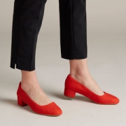 限37.5码，Clarks 其乐 19新款 Orabella Alice 女士浅口粗跟单鞋 Prime会员免费直邮含税