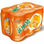美年达 橙味碳酸饮料 330ml*24罐 43.8元，可优惠至35元