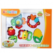 AUBY 澳贝 463157DS 放心煮 婴儿摇铃牙胶礼盒 35元起（可满300减50）