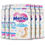 88VIP： Merries 妙而舒 婴儿纸尿裤 M64片 6包装