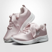 Skechers 斯凯奇 女款 缎面蝴蝶结运动鞋 *2件  66666143  实付407.3元