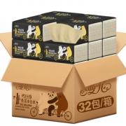 漫花 本色整箱抽纸4层32包 券后￥26.9