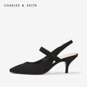 CHARLES＆KEITH 小ck  女士方头高跟鞋